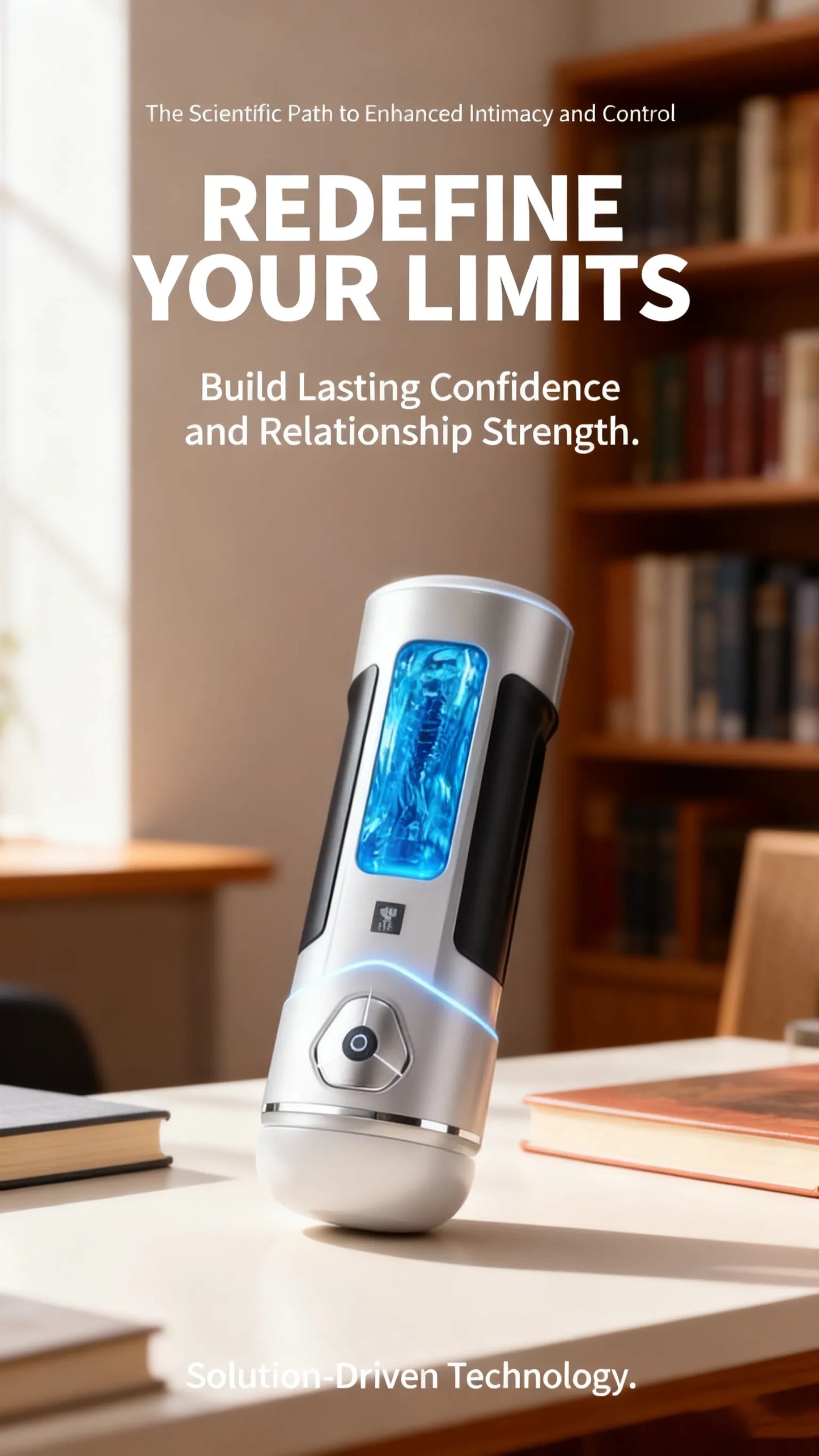 Kyradora Automatic Male Masturbator | Climax Control and Endurance Training Device for Men | App Remote Heating, Hands-Free IPX7 Waterproof PE Trainer