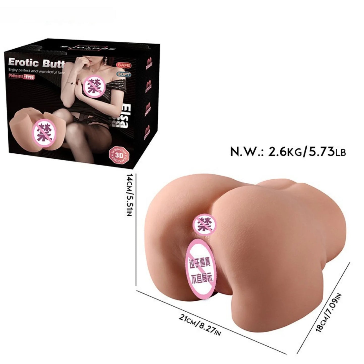 Big Booty Sex Dolls – Realistic Butts Torso Ass Masturbator | Soft Silicone Body