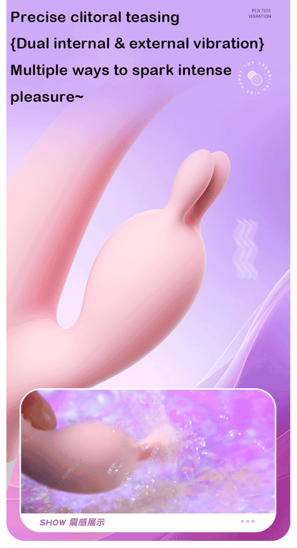 USB Charging G Spot Vibrators | Dual-Ended Clitoral Suction Vibrator with 10 Modes & Heating