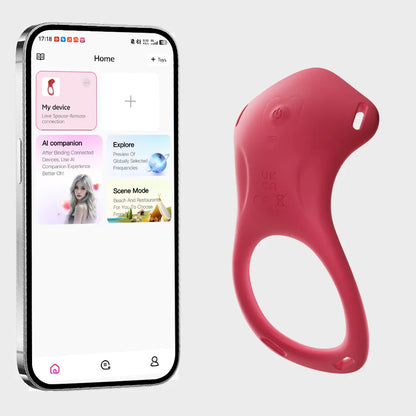 Couples Rose App Remote Control Wearable Vibrator | Hands-Free Panty Clitoral Stimulator & Vibrating Cock Ring for Men and Women