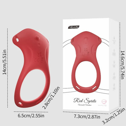 Couples Rose App Remote Control Wearable Vibrator | Hands-Free Panty Clitoral Stimulator & Vibrating Cock Ring for Men and Women