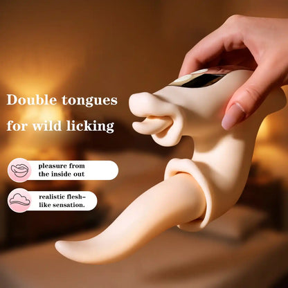 360° Tongue Licking G Spot Vibrator for Women | 10 Modes USB Rechargeable Silicone Toy