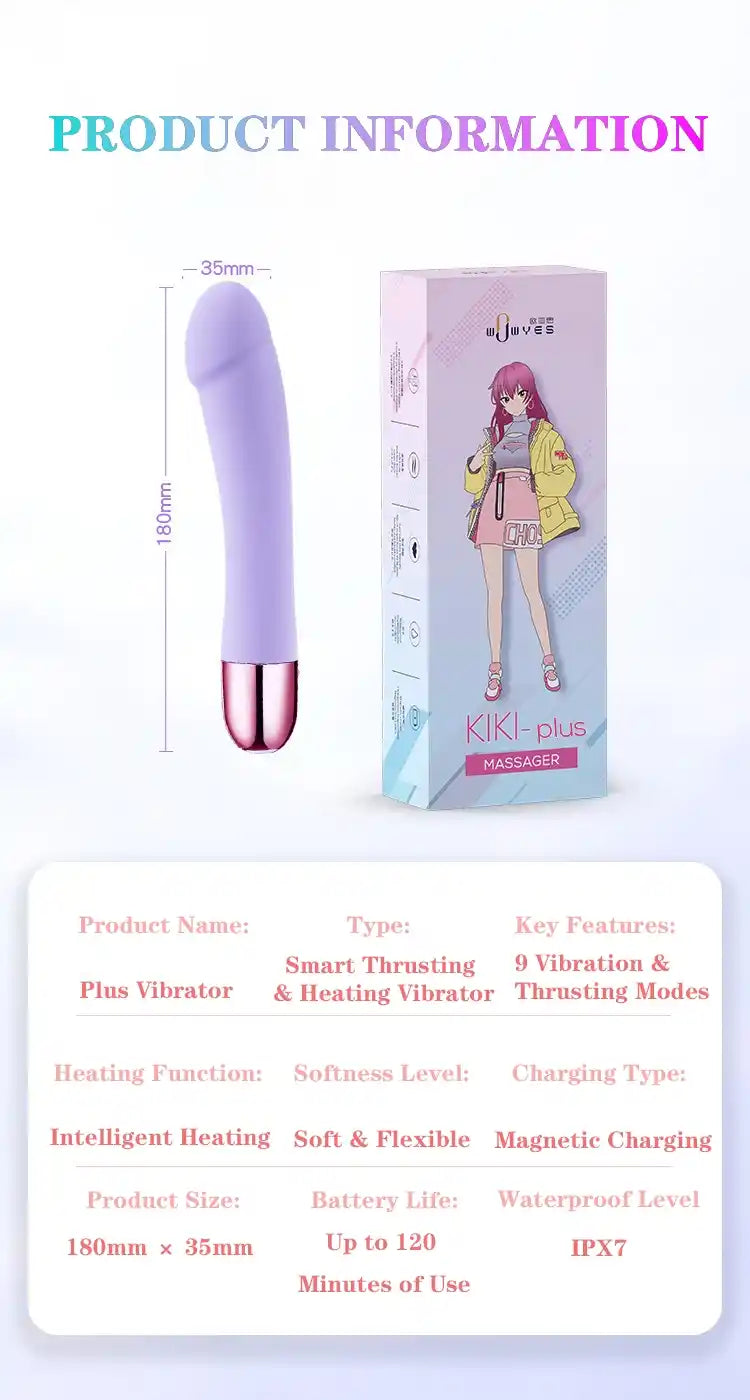 Rechargeable Heated Magic Wand Vibrator – Waterproof – Kyradora