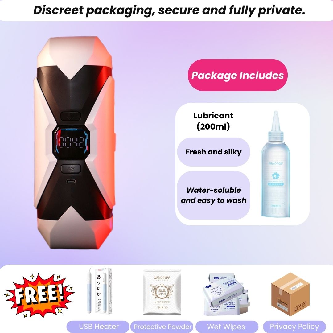 High-fidelity smart male masturbator with realistic suction and AI interactive features
