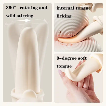 360° Tongue Licking G Spot Vibrator for Women | 10 Modes USB Rechargeable Silicone Toy