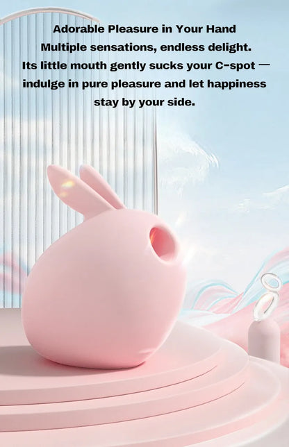 Premium Rabbit Vibrator for Couples – Sonic Suction & 10-Mode Vibration in Barbie Pink