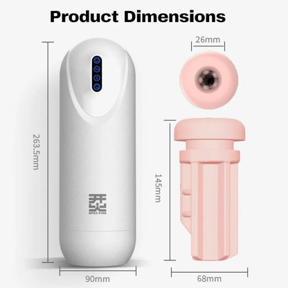 Automatic Masturbator Cup | Fully Thrusting & Suction, Multi-Frequency Vibrations