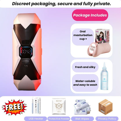 Best Male Masturbator – Life-Size Automatic Masturbator with Realistic Feel, Strong Suction, and Includes a USB Heater
Protective Powder
Wet Wipes
