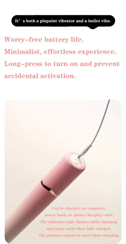 Rechargeable Wand Vibrator – Dual Control Magic Wand with 10 Modes | Button & App Version