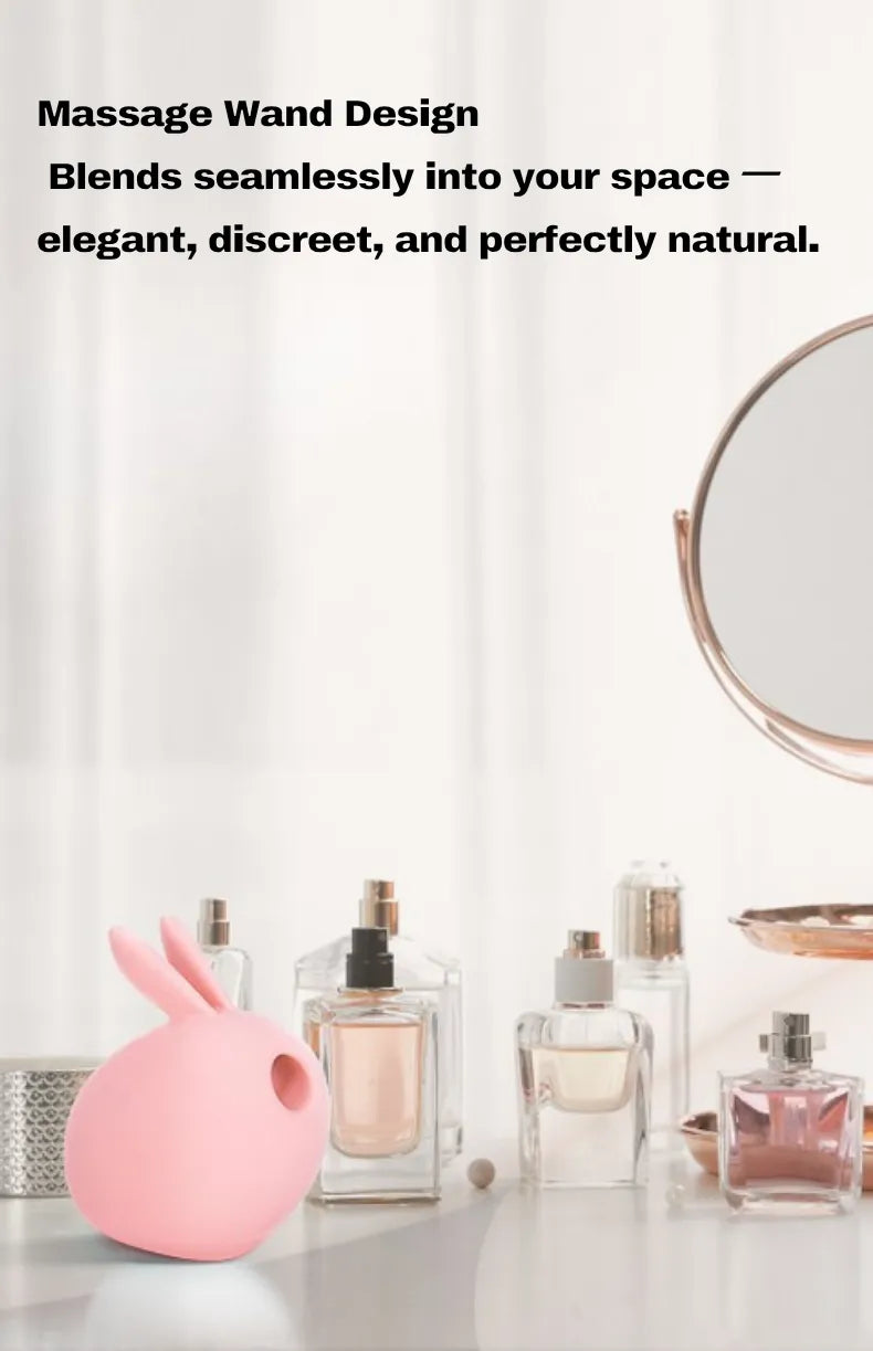 Premium Rabbit Vibrator for Couples – Sonic Suction & 10-Mode Vibration in Barbie Pink