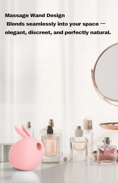 Premium Rabbit Vibrator for Couples – Sonic Suction & 10-Mode Vibration in Barbie Pink