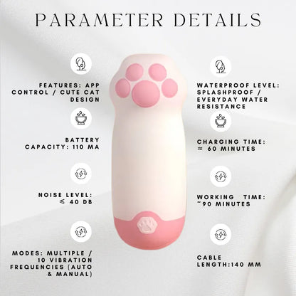 Best Clitoral Stimulator – Cat Ears App Controlled Vibrator | Quiet & Splashproof Toy