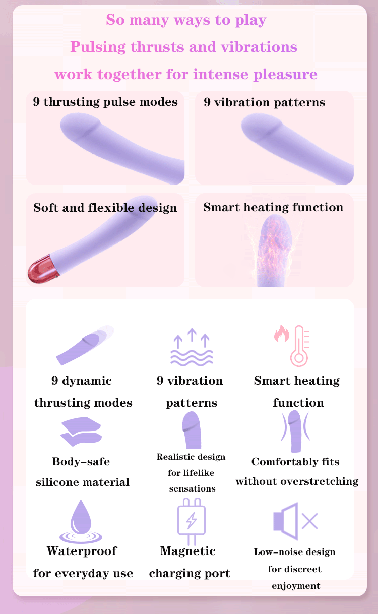 Rechargeable Heated Magic Wand Vibrator – Waterproof – Kyradora